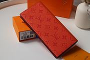 Louis Vuitton Zippy Wallet Vertical Monogram Wallet Canvas In Orange M66540 Size 20x10cm - 3