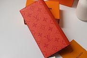 Louis Vuitton Zippy Wallet Vertical Monogram Wallet Canvas In Orange M66540 Size 20x10cm - 2