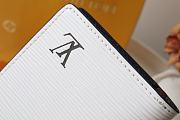 Louis Vuitton Brazza Wallet Epi Leather White M80788 Size 10x19x2cm - 4