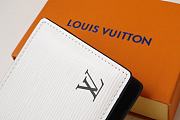 Louis Vuitton Multiple Wallet Epi Leather White M30433 Size 11.5x9x1.5cm - 3