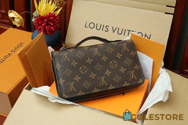 Louis Vuitton Zippy XL Monogram Macassar Canvas M61506 23cm - 1