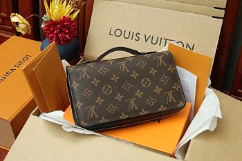 Louis Vuitton Zippy XL Monogram Macassar Canvas M61506 23cm