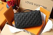 Louis Vuitton Zippy XL Damier Infinin Leather N61254 Size 23x15x4cm - 1