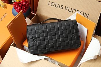 Louis Vuitton Zippy XL Damier Infinin Leather N61254 Size 23x15x4cm
