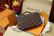 Louis Vuitton Zippy XL Wallet Damier Graphite Brown N41503 Size 23x15x4cm - 1