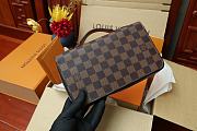 Louis Vuitton Zippy XL Wallet Damier Graphite Brown N41503 Size 23x15x4cm - 4
