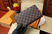 Louis Vuitton Zippy XL Wallet Damier Graphite Brown N41503 Size 23x15x4cm - 3