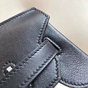Hermes Kelly Bag Chain Canvas And Caflskin Size 25x35x18cm - 3