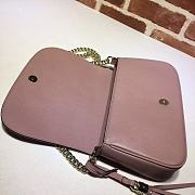 Gucci Soho Leather Flap Shoulder Bag Pink Gold Tassel 25cm - 5