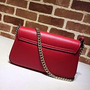 Gucci Soho Leather Flap Shoulder Bag Red Gold Tassel 336752 Size 25x16x5cm - 3