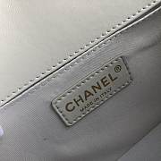 Chanel Medium Classic Boy Bag White A67086 Size 25cm - 2