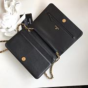 Chanel Lambskin WOC Chain Gold Lock 81969 Size 13×19.5×3.5cm - 5