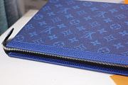 Louis Vuitton Pochette Voyage MM Blue M61692 Size 27×21×3cm - 3