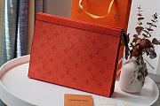 Louis Vuitton Pochette Voyage MM Orange M61692 Size 27×21×3cm - 2