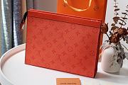 Louis Vuitton Pochette Voyage MM Orange M61692 Size 27×21×3cm - 5