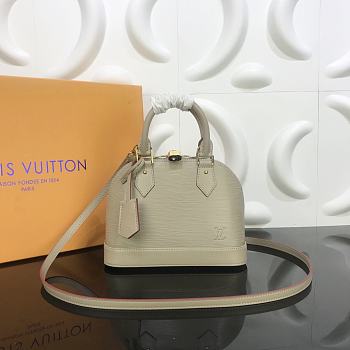 Louis Vuitton Alma BB Epi Leather In Beige M57028 Style 23.5cm