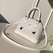 Louis Vuitton Alma BB Love Lock In White M52884 Size 25cm - 2