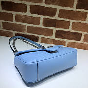 Gucci GG Marmont Matelassé Shoulder Bag Blue 26cm - 5