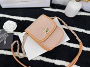 Chanel Mini Denim Messenger Bag Orange AS2540 18x10.5x5cm - 3