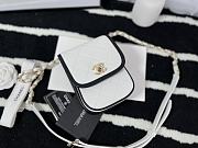 Chanel Mini Denim Messenger Bag Black&White AS2540 18x10.5x5cm - 6