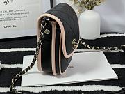 Chanel Mini Denim Messenger Bag Black&Pink AS2540 18x10.5x5cm - 5