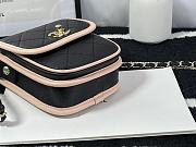 Chanel Mini Denim Messenger Bag Black&Pink AS2540 18x10.5x5cm - 6