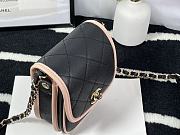 Chanel Mini Denim Messenger Bag Black&Pink AS2540 18x10.5x5cm - 4