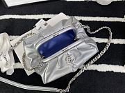Chanel Cloud Bag Silver Size 22x17x10cm - 5