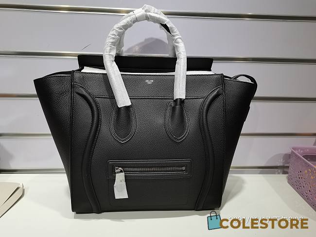 Ceiline Nano Luggage Bag In Drumed 168243DRU Calfskin Size: 20x20x10cm - 1