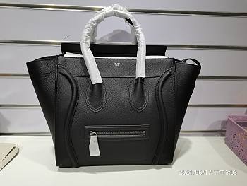 Ceiline Nano Luggage Bag In Drumed 168243DRU Calfskin Size: 20x20x10cm
