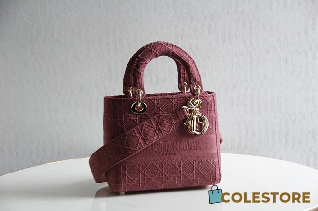Lady Dior D Lite In Wine 44532 Size 24x20x11cm - 1