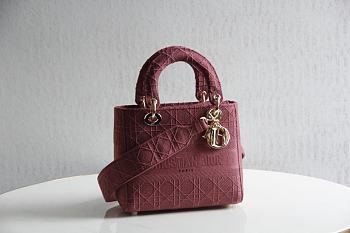 Lady Dior D Lite In Wine 44532 Size 24x20x11cm