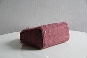 Lady Dior D Lite In Wine 44532 Size 24x20x11cm - 2