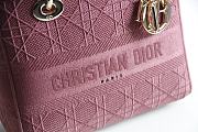 Lady Dior D Lite In Wine 44532 Size 24x20x11cm - 6