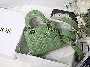 Lady Dior ABC In Green M8013 Size 20x16.5x8cm - 1