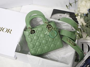 Lady Dior ABC In Green M8013 Size 20x16.5x8cm