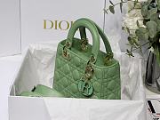 Lady Dior ABC In Green M8013 Size 20x16.5x8cm - 4