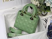 Lady Dior ABC In Green M8013 Size 20x16.5x8cm - 2