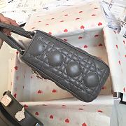 Lady Dior Lucky Badges Grey Size 20x17x9cm - 4
