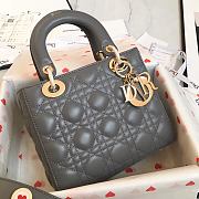 Lady Dior Lucky Badges Grey Size 20x17x9cm - 2
