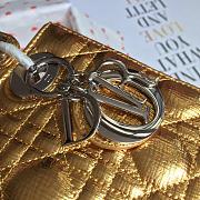 Lady Dior Lucky Badges Gold Size 20x17x9cm - 2