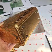 Lady Dior Lucky Badges Gold Size 20x17x9cm - 5