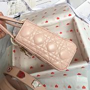 Lady Dior Lucky Badges Pink Size 20x17x9cm - 3