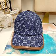 Gucci Blue Canvas Hat - 5