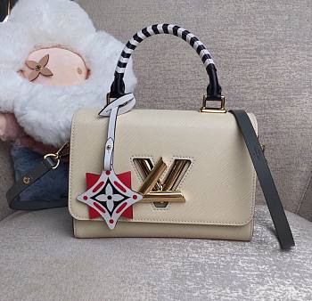 Lousi Vuitton Crafty Twist Epi Leather In White M56779 Size 23x17x9cm