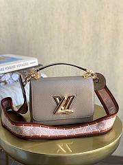 Louis Vuitton Twist Epi Leather In Grey M57050 Size 19x15x9cm - 1