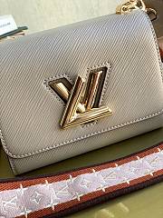 Louis Vuitton Twist Epi Leather In Grey M57050 Size 19x15x9cm - 6