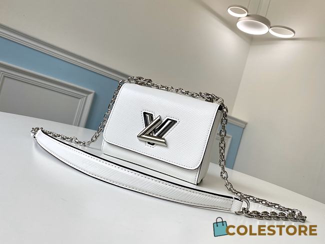 Louis Vuitton Twist Epi Leather In White M56372 Size 15.5x12.5x7.0cm - 1