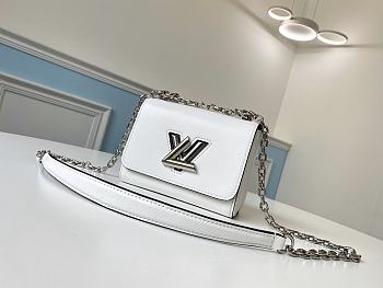 Louis Vuitton Twist Epi Leather In White M56372 Size 15.5x12.5x7.0cm