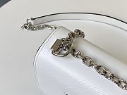 Louis Vuitton Twist Epi Leather In White M56372 Size 15.5x12.5x7.0cm - 6